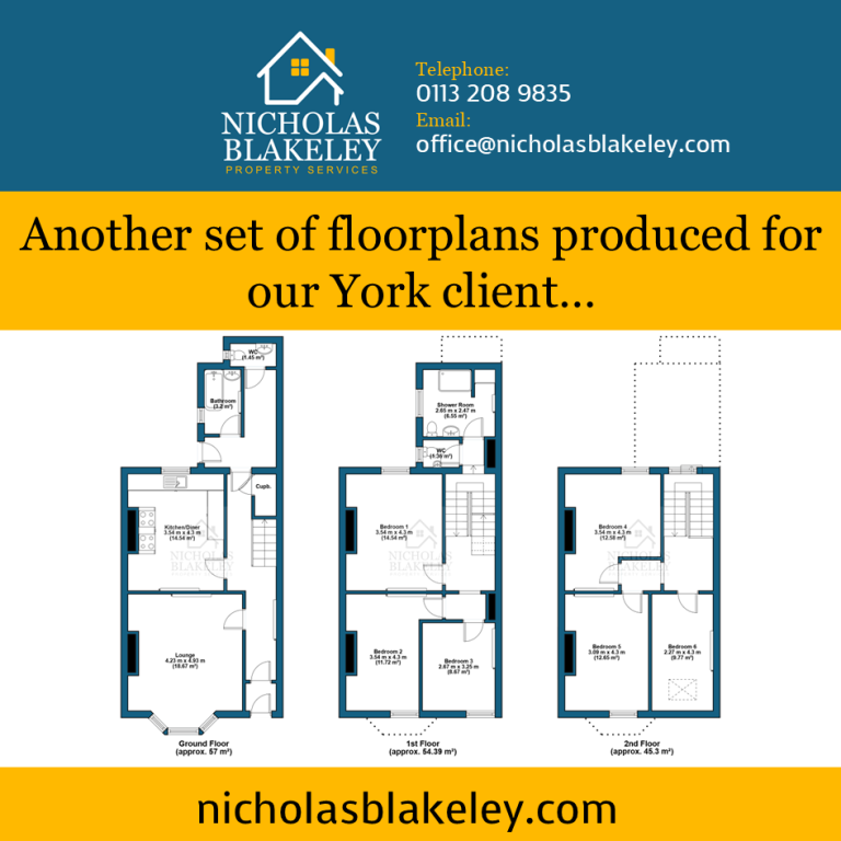Another set of floorplans produced for our York client – Wigginton Road
